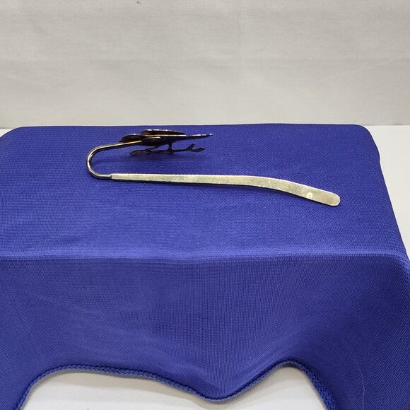 Bird-Themed Bookmark & Brooch Enamel Accents Sparrow Perfect Gift Vintage RARE - Picture 6 of 9